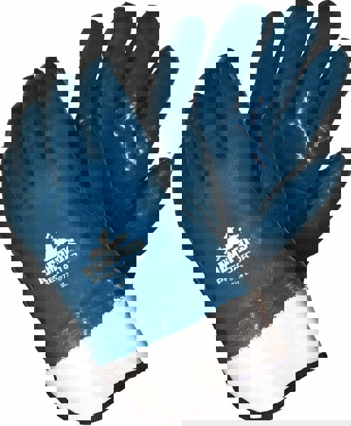 Chemical Resistant Gloves: Large, Nitrile, Supported